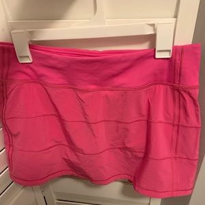 Lululemon Sonic Pink pace rival regular skirt